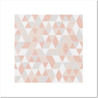 Modern Colorful Triangle Pattern Posters and Art